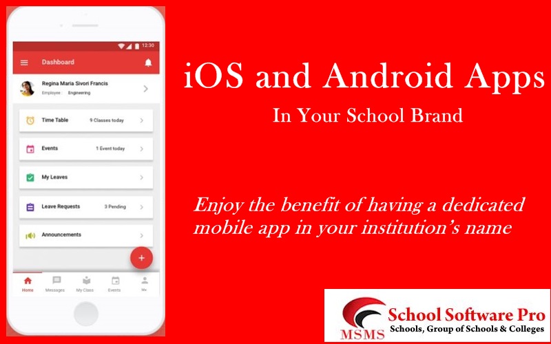 School Software with Mobile Apps in IOS & Android