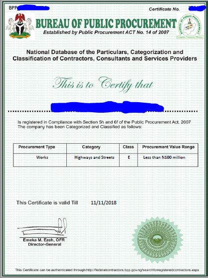 BPP Certificate