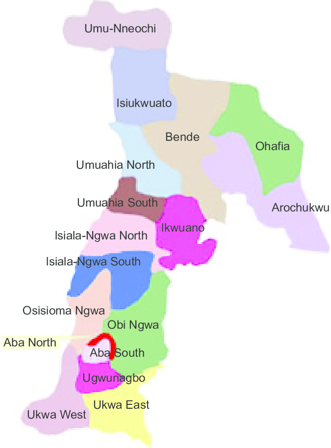 Abia State & Local Government Areas (LGAs)