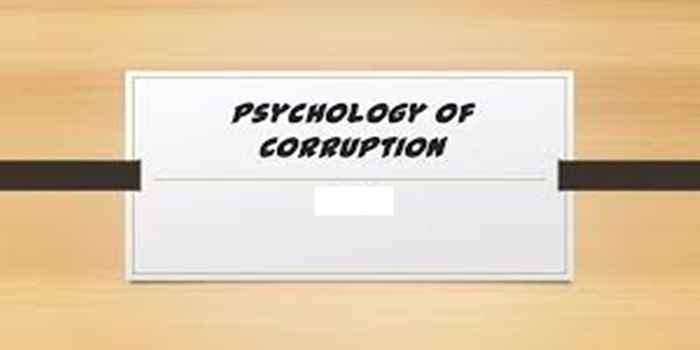 The Concept of Psychology of Corruption