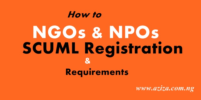 NGOs SCUML ONLINE REGISTRATION