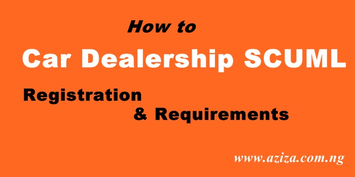Car Dealership SCUML Registration