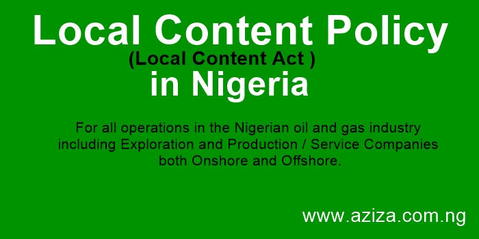 Local Content Policy in Nigeria