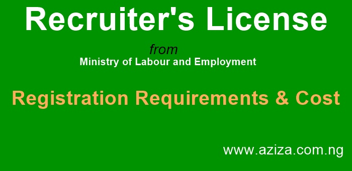 Recruiter's License Registration Cost & Requirements