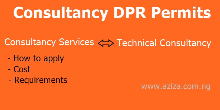 Consultancy Services and Technical Consultancy DPR permit