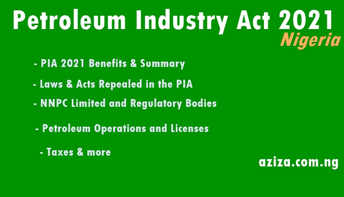 Petroleum Industry Act 2021 Benefits & Summary