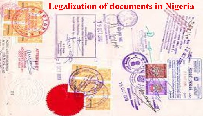 Document or certificate Certification or Authentication or Legalization Nigeria