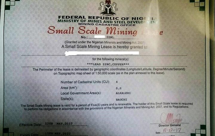 Mining license and permits in Nigeria